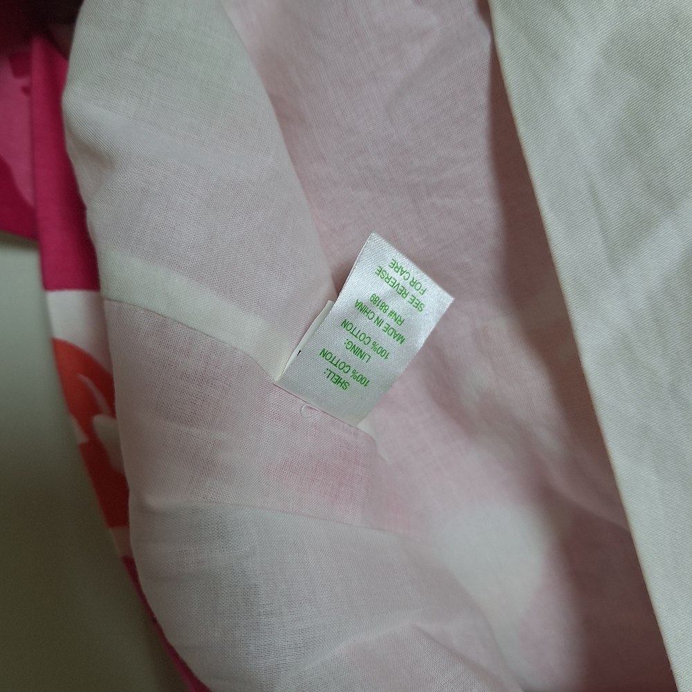 Lilly Pulitzer Milly Shift Dress Pink Perfect Poppy Floral 3/4 Sleeve Size Small - Picture 6 of 6